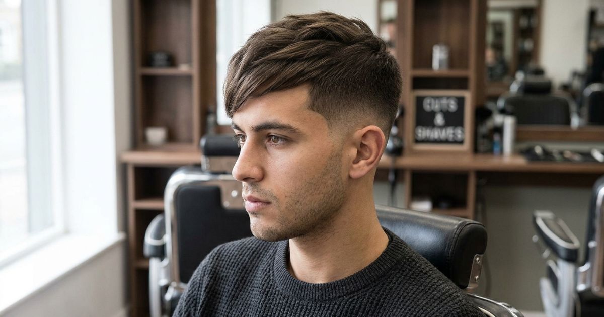  Side-Swept Low Taper Fade Fringe