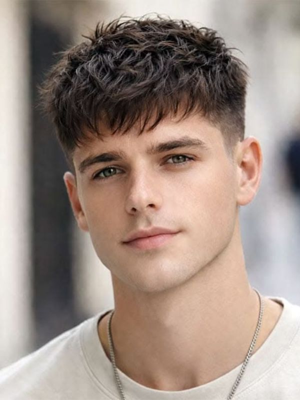 Straight Hair Low Fade Crew Cut