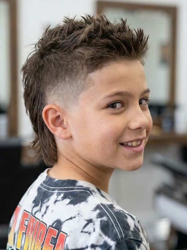 Tapered Modern Mullet Haircut Boy