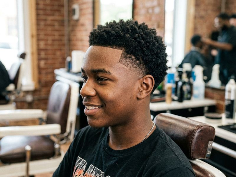 Teen Low Taper Fade Black Haircut