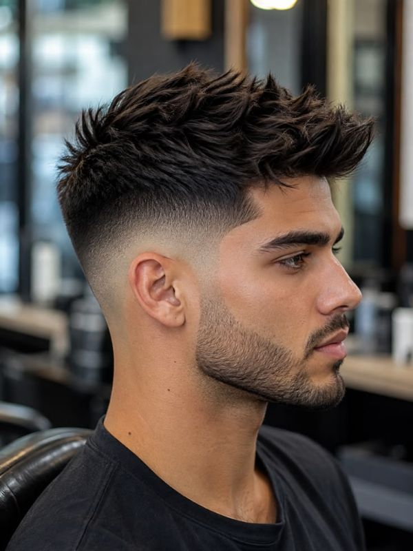 Textured Low Fade Crew Cut