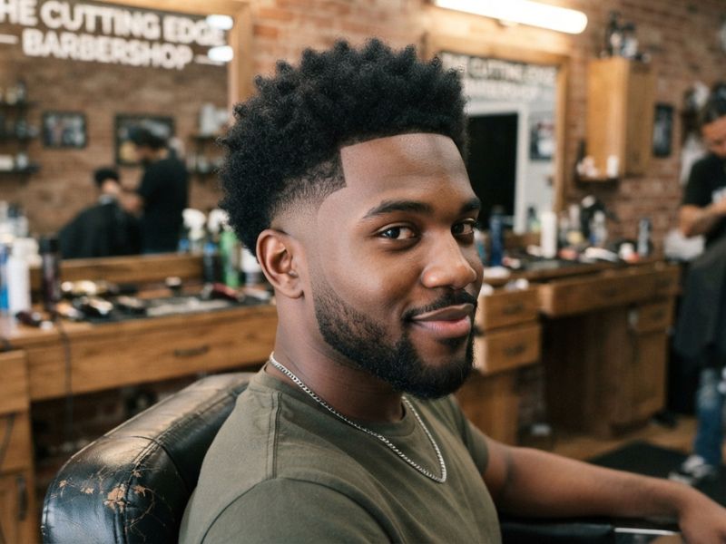 Thick Hair Low Taper Fade Black Haircut