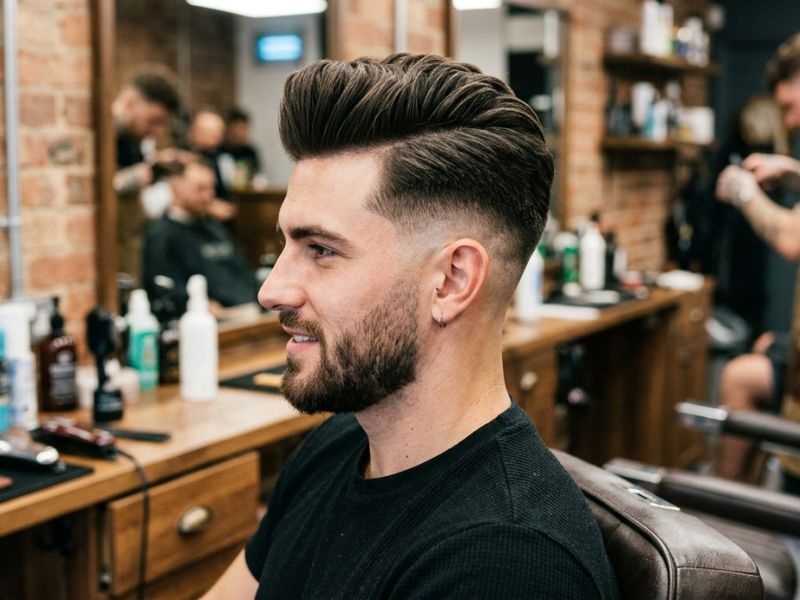Thick Quiff Fade
