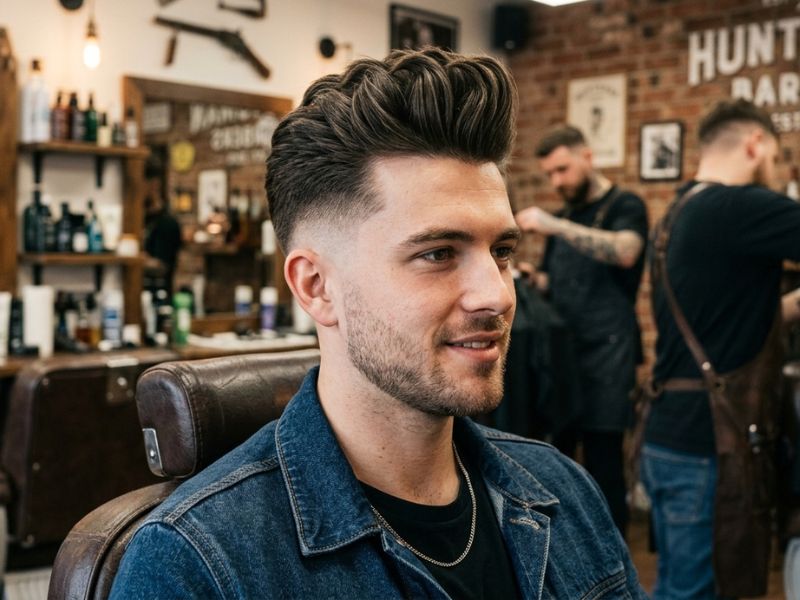 Thick Quiff Fade