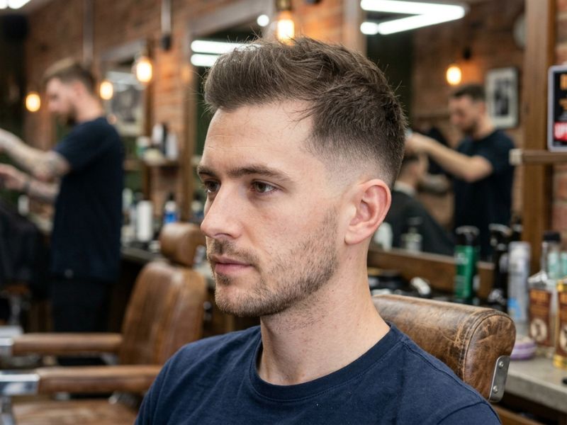Thin Hair Low Taper Fade Quiff
