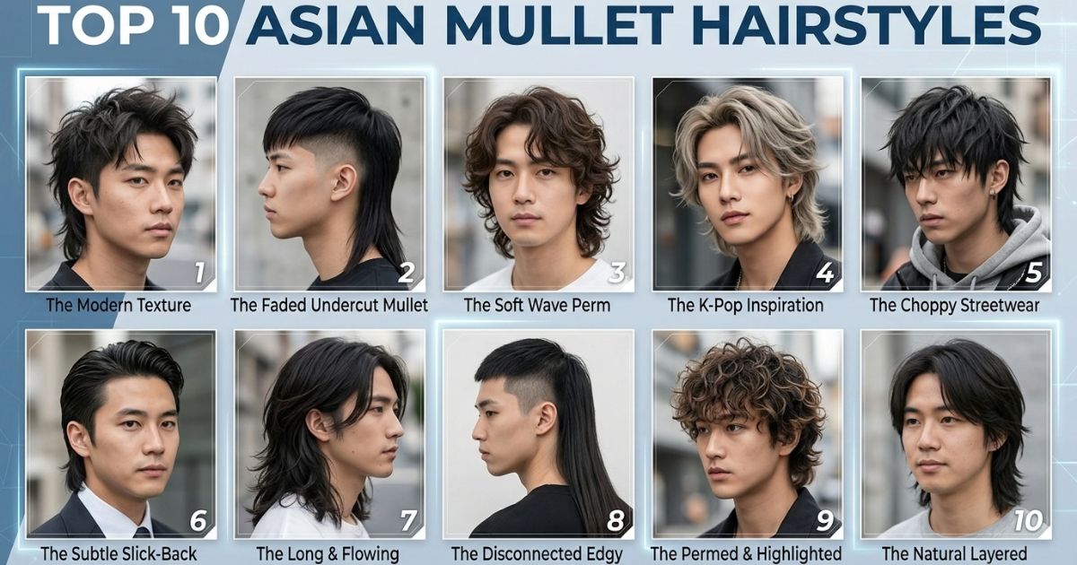 Top 10 Asian Mullet Hairstyle