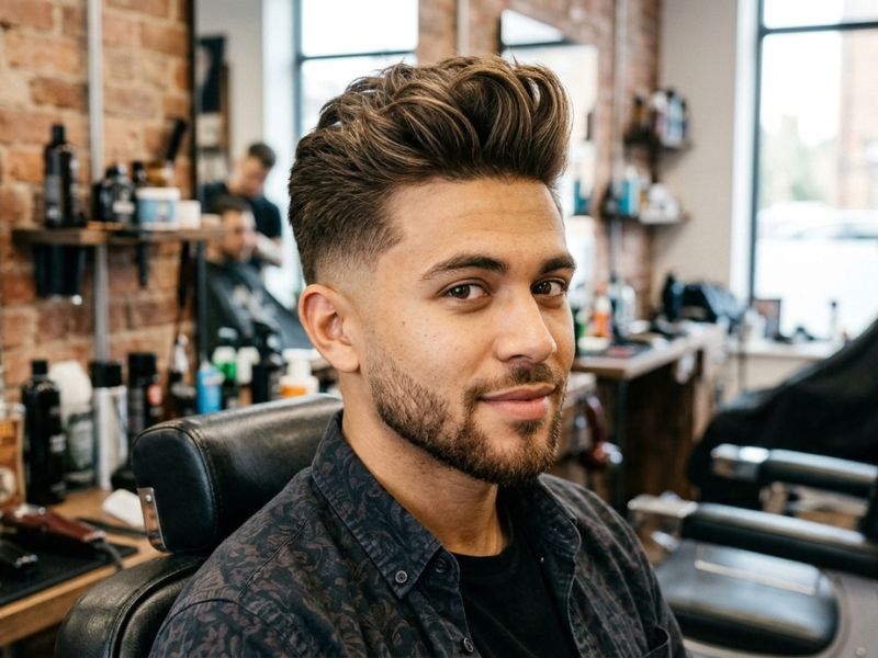 Trending Low Taper Fade Quiff Haircut