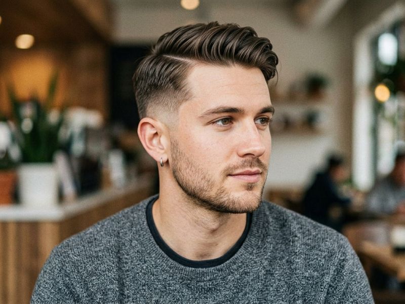 Trending Low Taper Fade Side Part Hairstyle