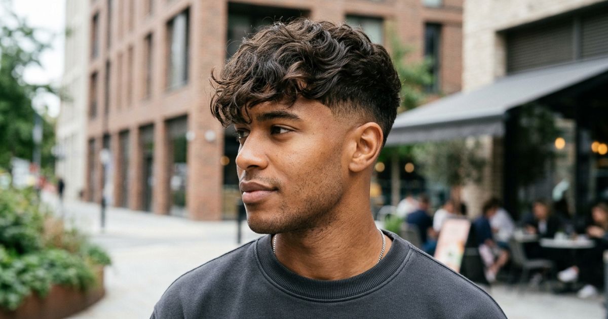 Wavy Low Taper Fade Fringe