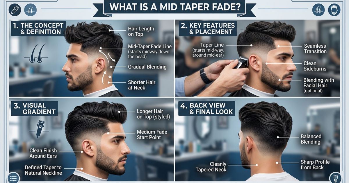What Is a Mid Taper Fade?