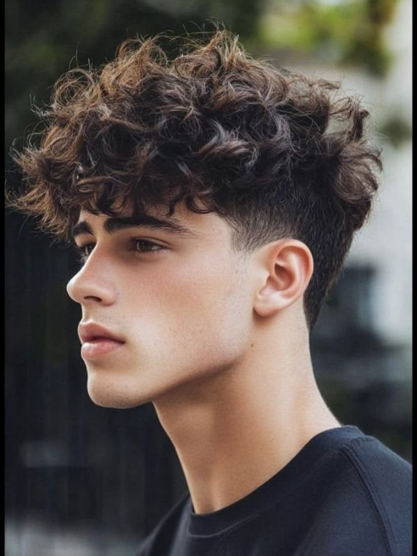Why Curly Hair Works So Well for a Blowout Taper
